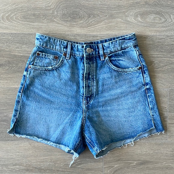 Denim High-Waisted Zara Shorts - Picture 1 of 3